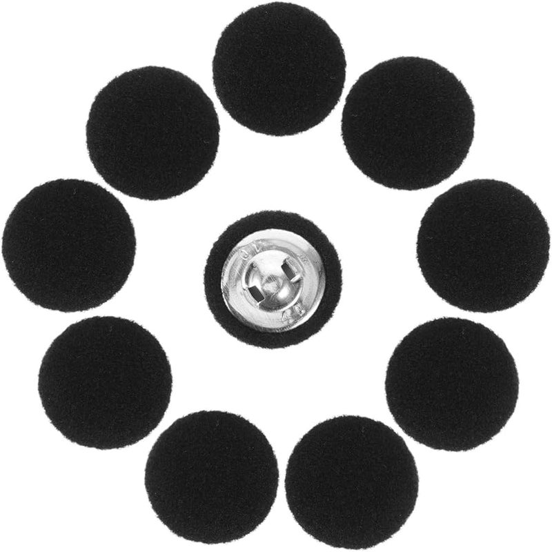 أزرار خياطة سوداء مستديرة مقاس 2.5 سم للمعاطف والسترات والملابس وأعمال DIY - Image 1